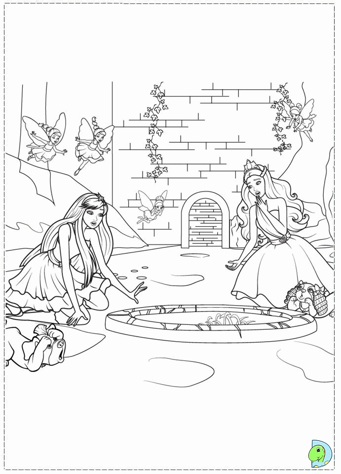 Barbie Princess And The Popstar Coloring Pages Printable - Coloring