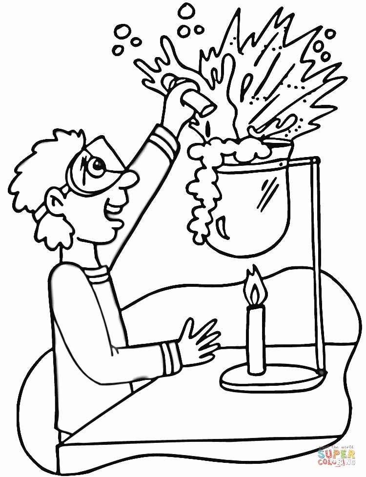 Chemistry Laboratory Coloring page