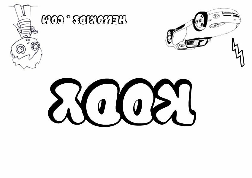 Kody - Boys Names Coloring Pages