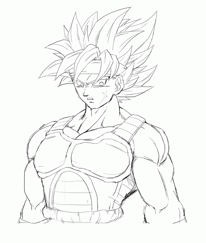 Bardock Coloring Pages - Coloring Home