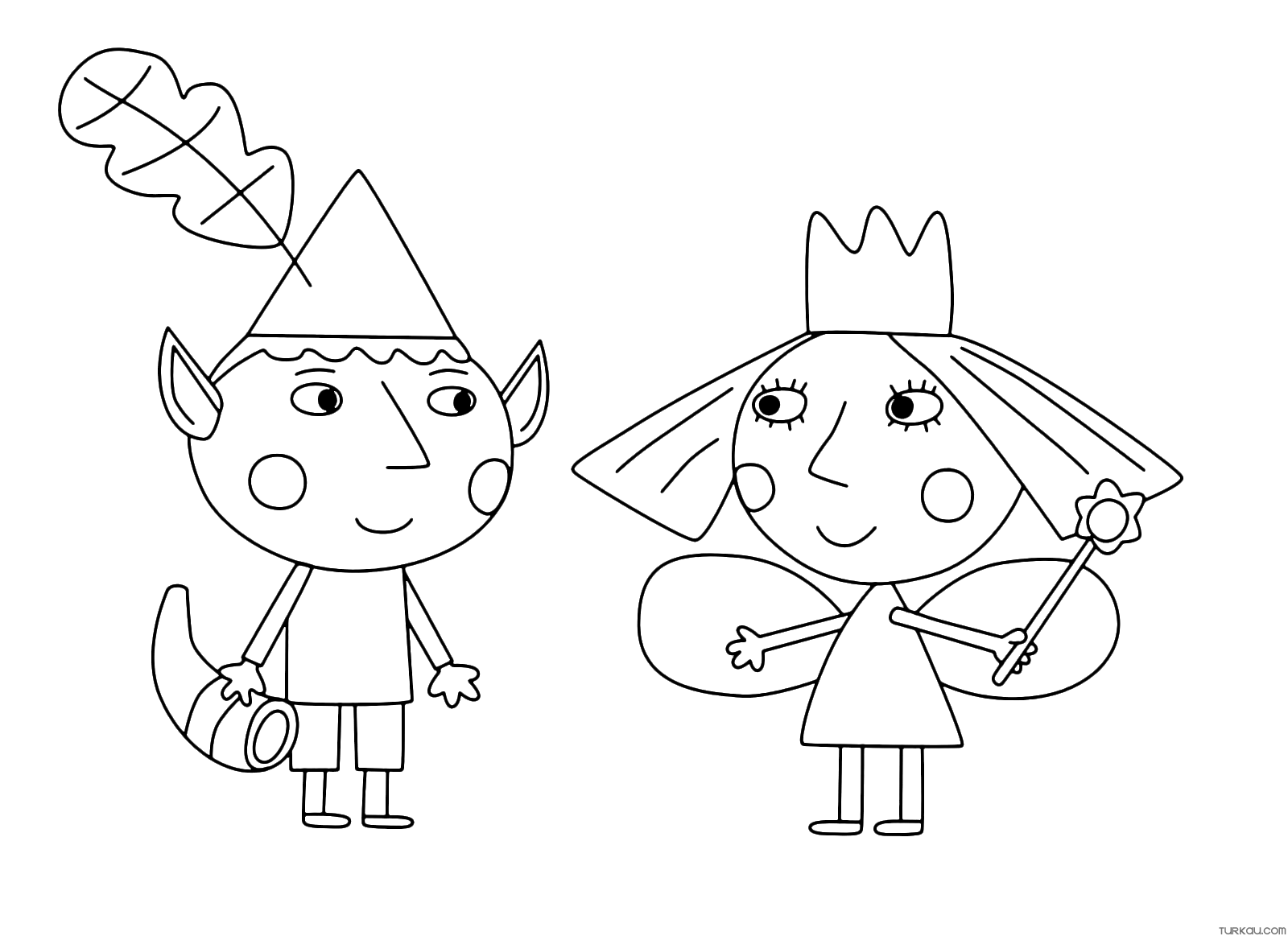 Ben And Holly Coloring Pages » Turkau