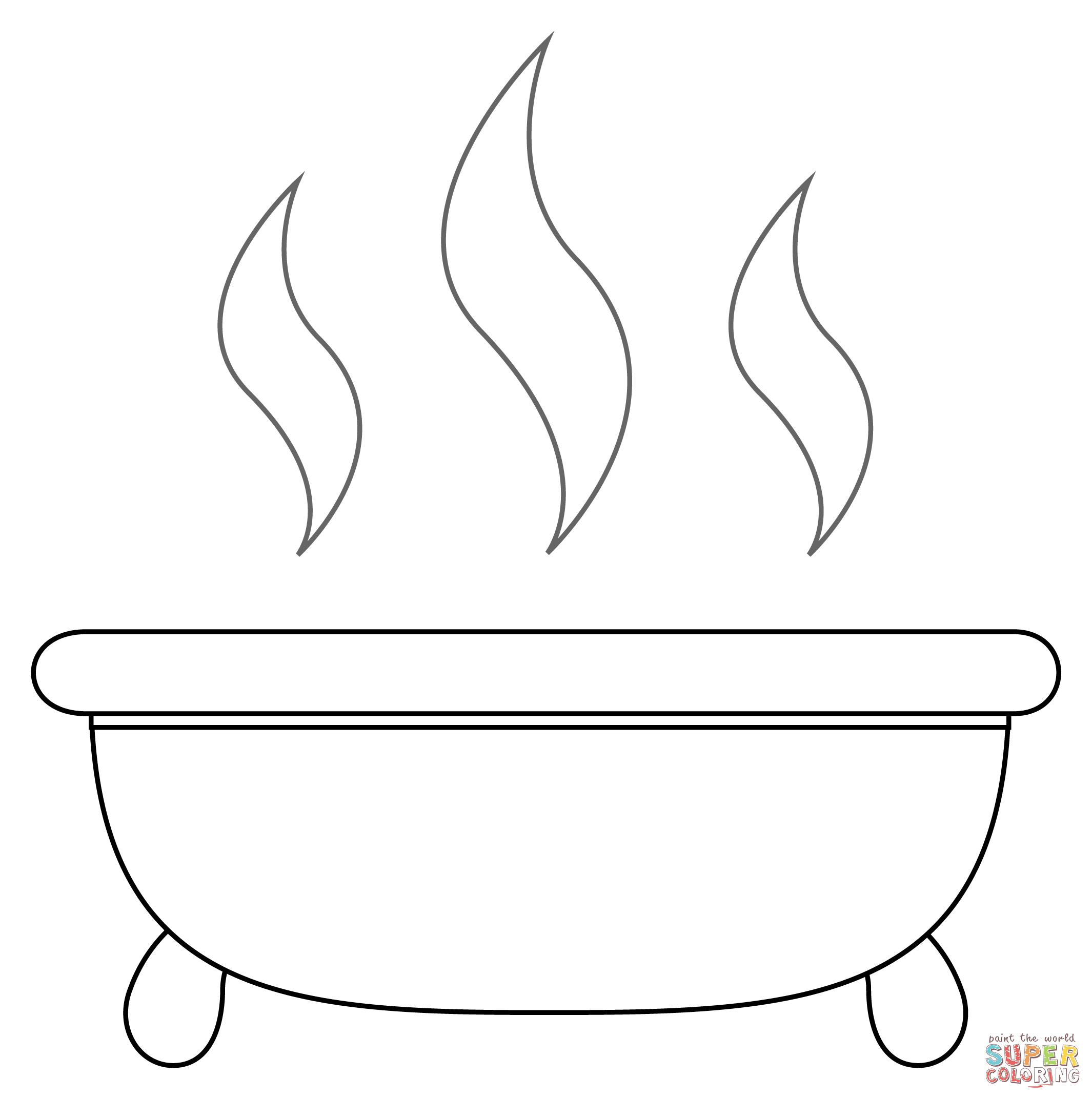 Bathtub coloring page | Free Printable Coloring Pages