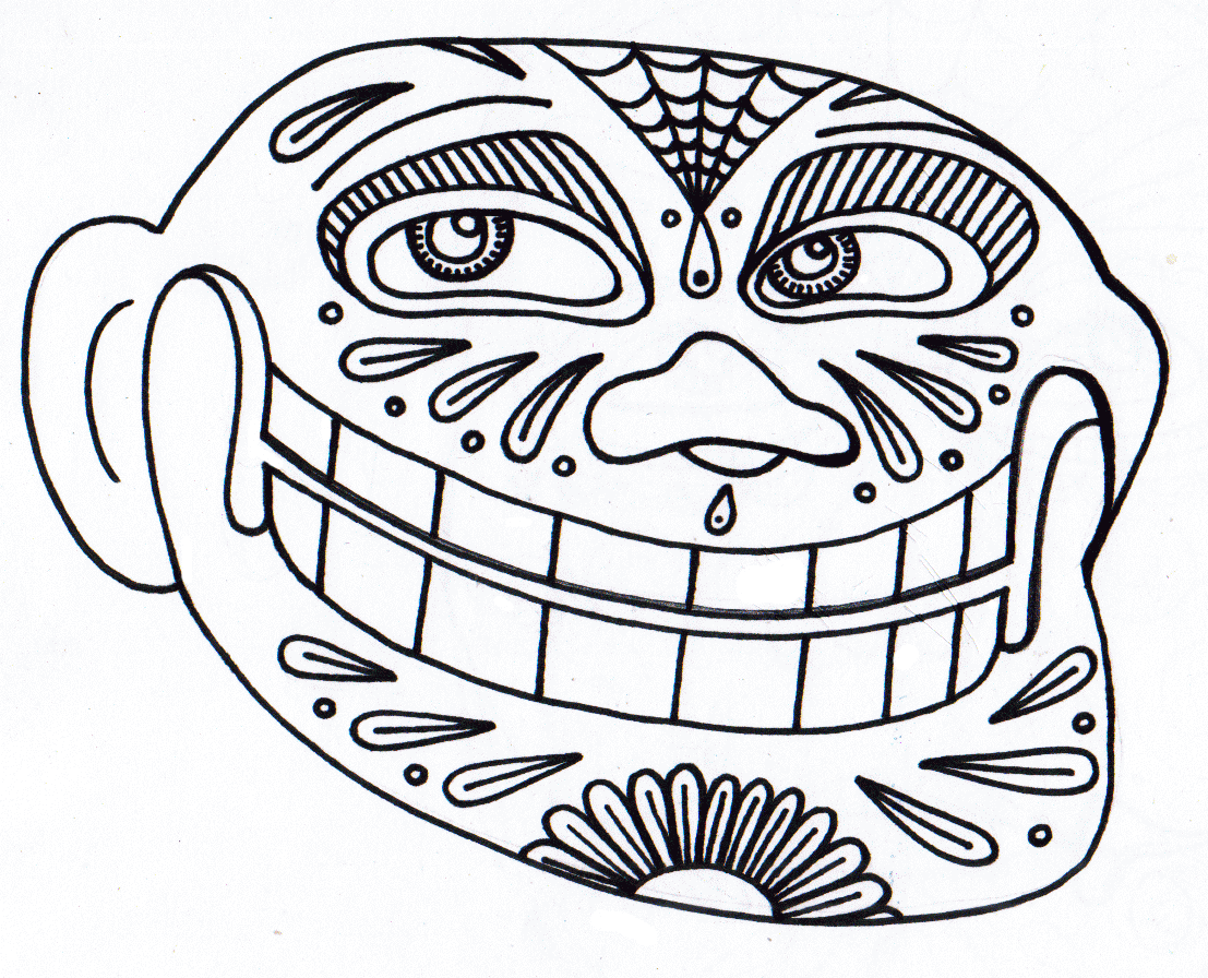 Yucca Flats, N.M.: Wenchkin's coloring pages - Dia de los Troll