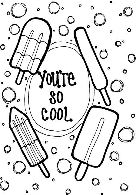You're So Cool Coloring Page | Coloring pages, Cool coloring pages, Cool  stuff