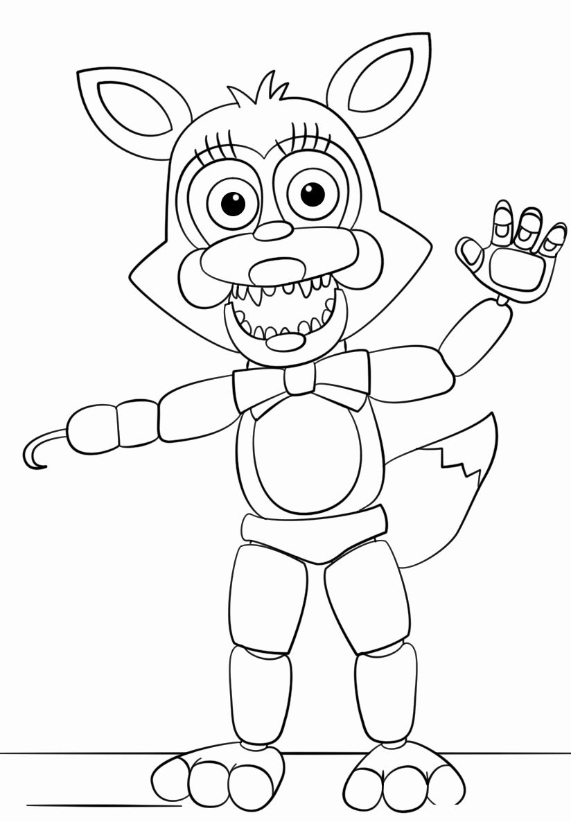 Funtime Freddy Coloring Page Fresh Free Printable Five Nights at Freddy S  Fnaf Coloring Pages in 2020 | Fnaf coloring pages, Coloring pages, Coloring  books