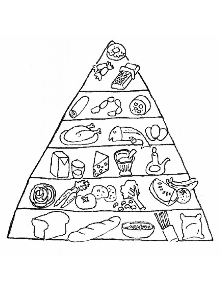 Food pyramid, Coloring pages for kids ...pinterest.com