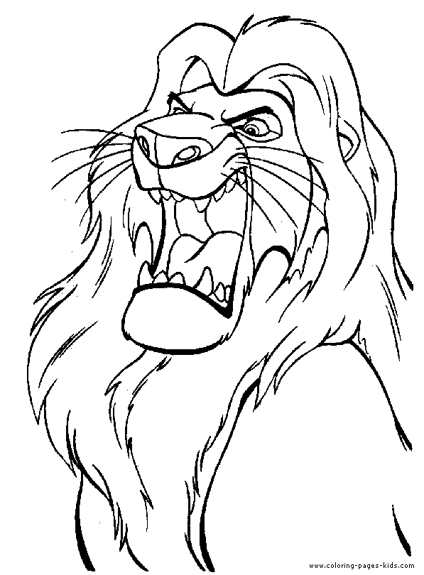 Disney Coloring Pages Lion King Mouth #350 Disney Coloring Pages Lion King  ~ Coloringtone Book