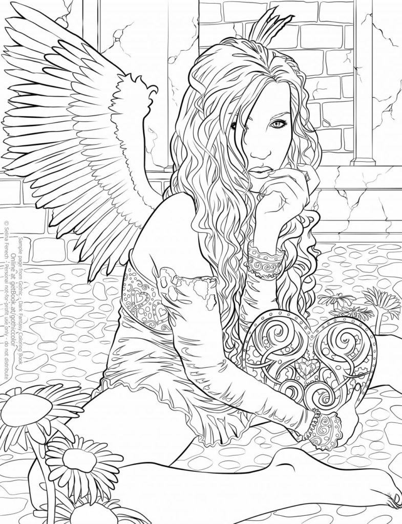 Goth Coloring Pages.