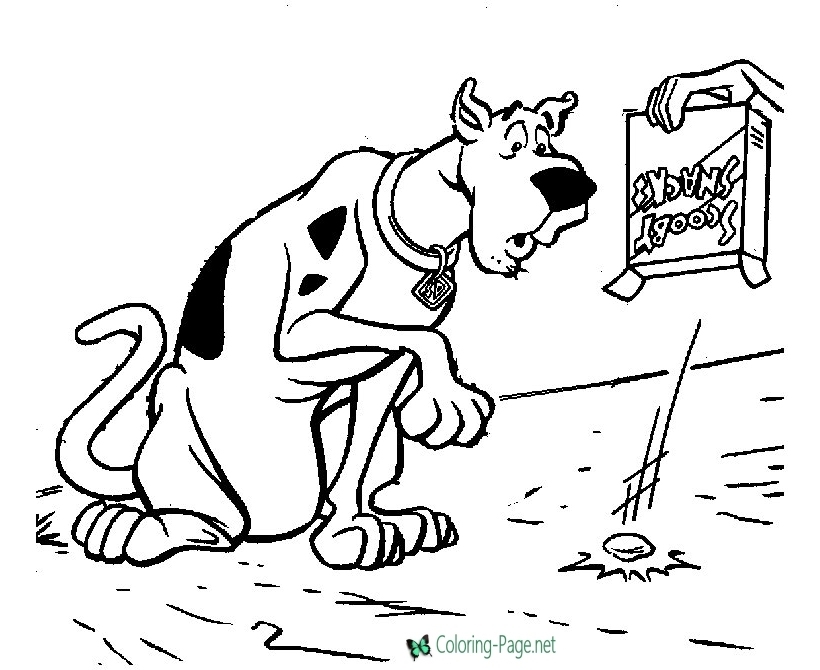 Scooby Doo Coloring Page - Scooby Snack!