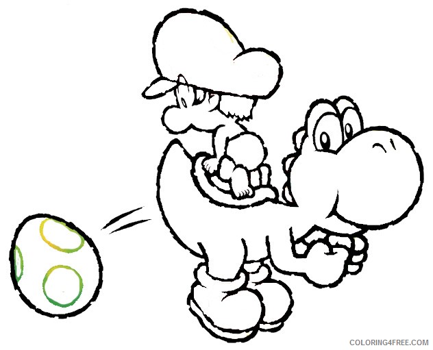 yoshi coloring pages fart Coloring4free - Coloring4Free.com