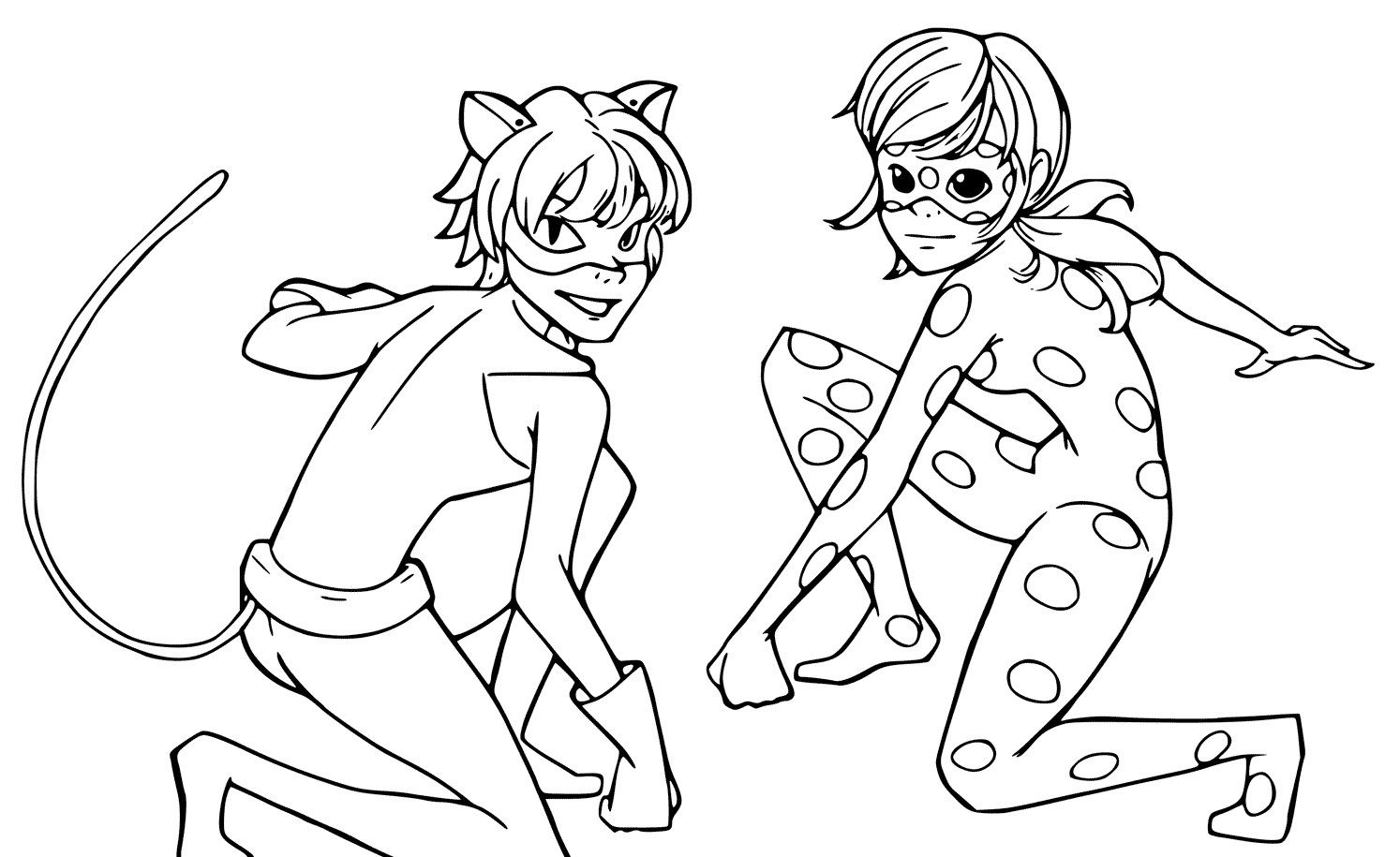 Brilliant Photo Of Ladybug And Cat Noir Coloring Pages - Coloring Home