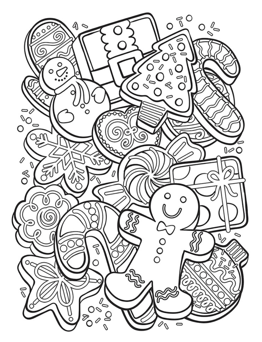 Christmas Coloring Pages   Coloring Home