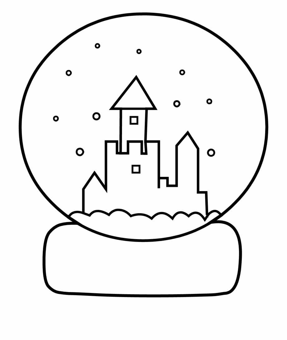 11 Pics Of Coloring Pages Snow Globe - Circle | Transparent PNG Download  #928899 - Vippng
