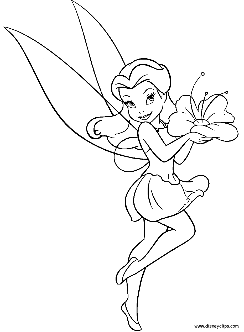 Rosetta Coloring Page   Tinkerbell Coloring Pages, Disney Princess ...