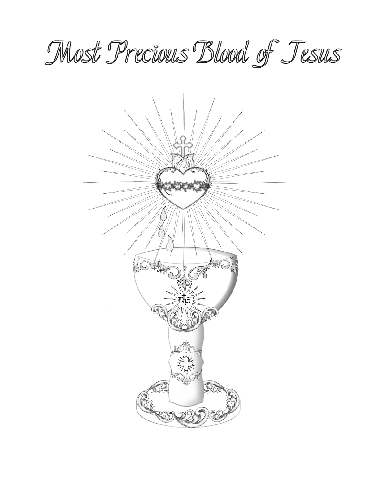 Life, Love, & Sacred Art: FREE Precious Blood of Jesus Coloring Page