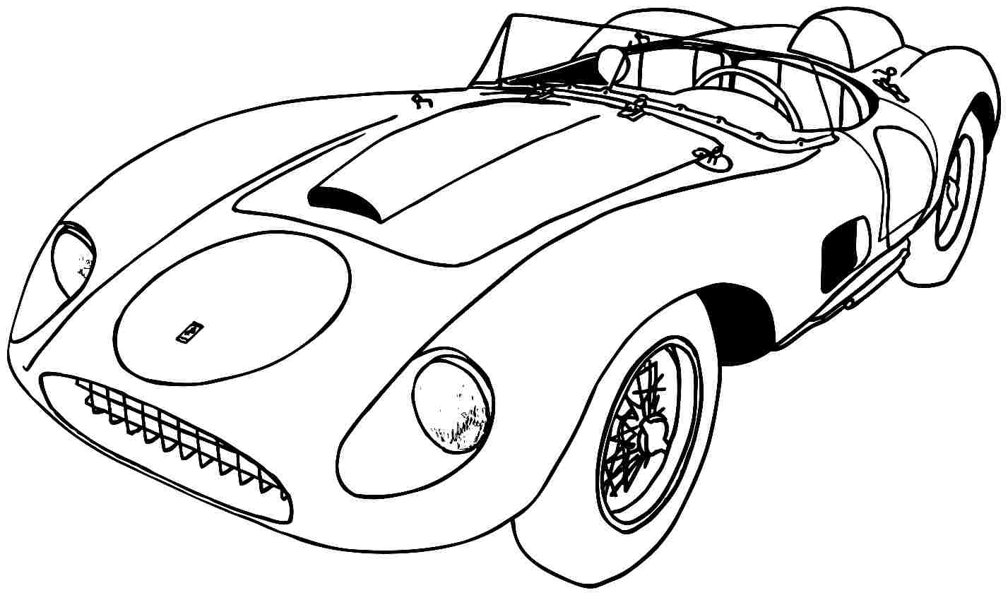 Sports Car Printable Coloring Pages Sports Car Coloring Pages Free