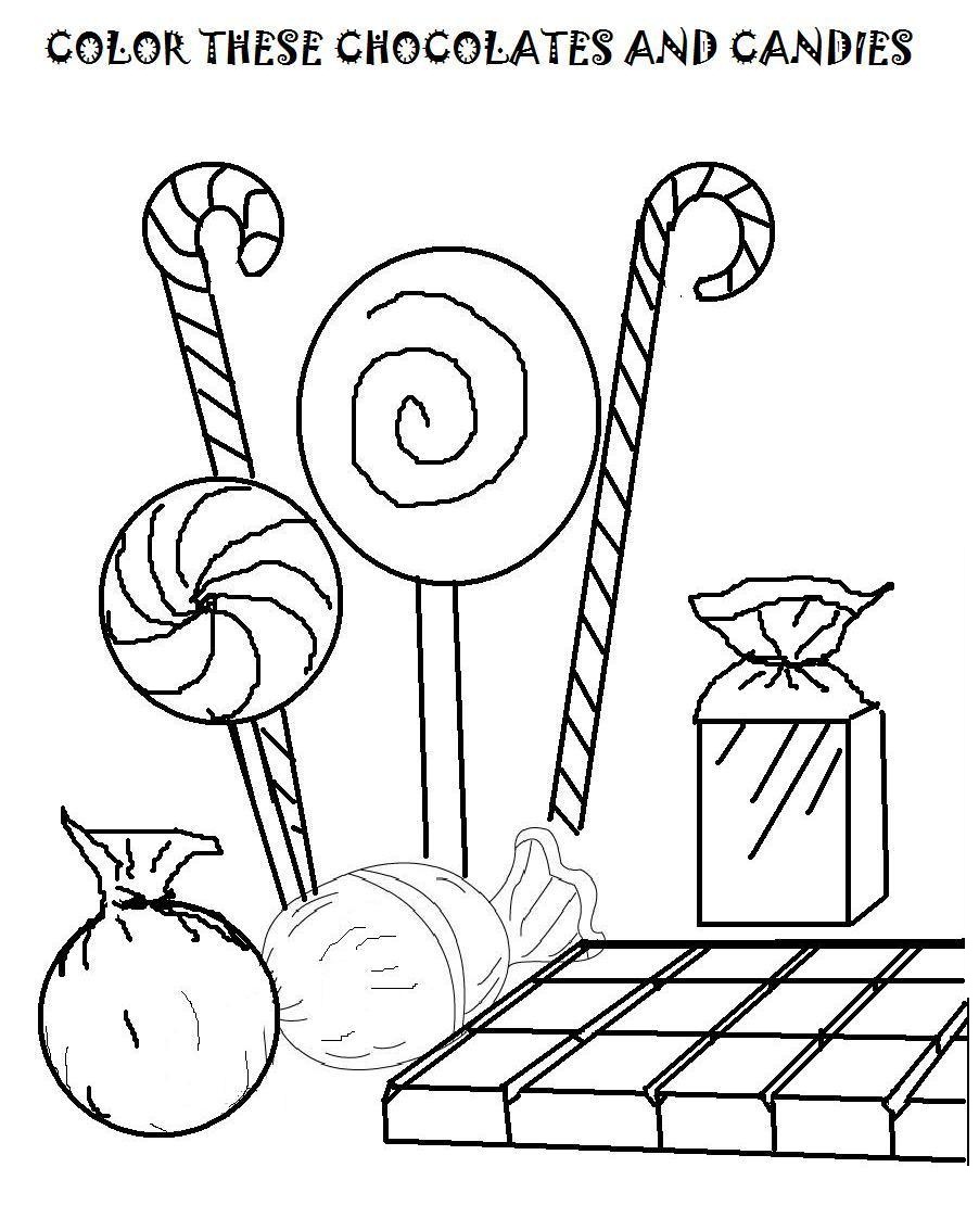 Free Printable Candy Coloring Pages For Kids