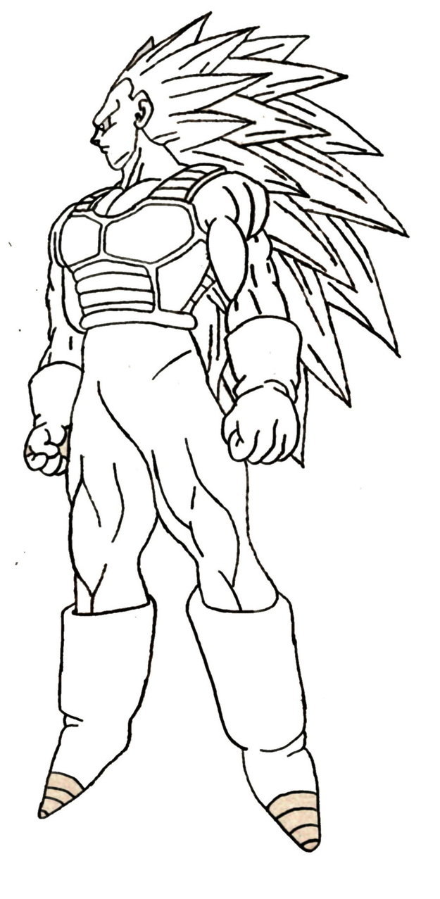 D94 Dragon Ball Z Coloring Pages Majin Vegeta | Wiring Library