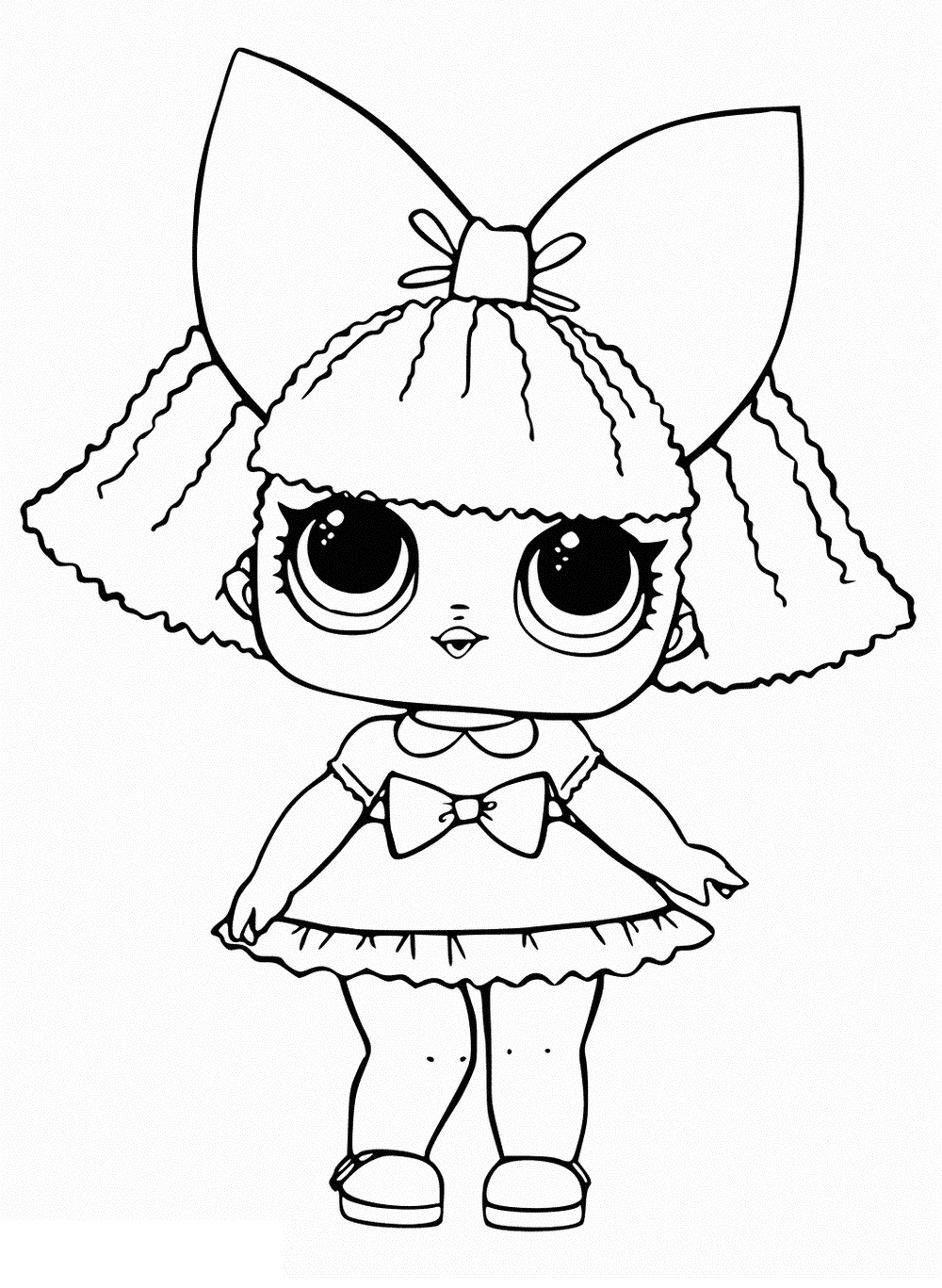 Coloring Pages Of LOL Surprise Dolls. 80 Pieces Of Black And ... - Coloring  Home