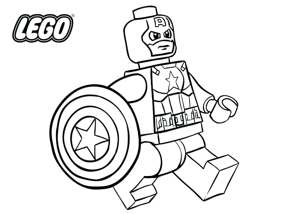 LEGO Superhero Coloring Pages