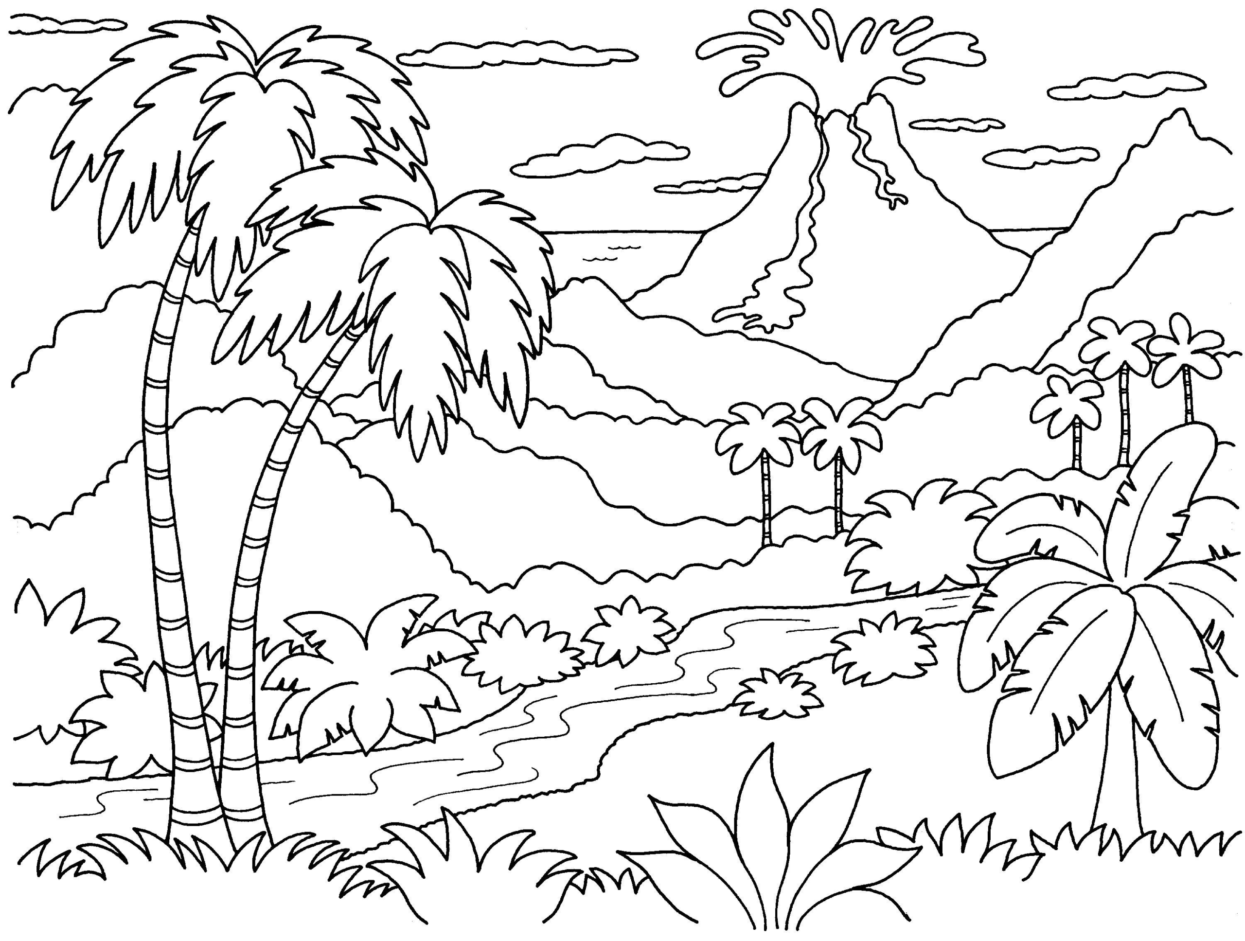 Download Sunset Coloring Pages Coloring Home