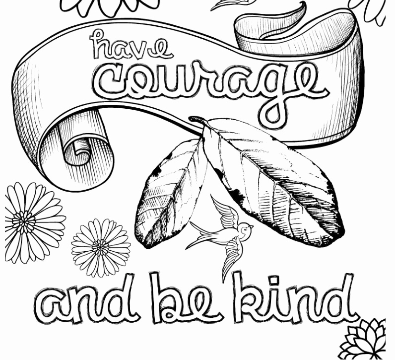 Be Kind Coloring Pages - Coloring Home
