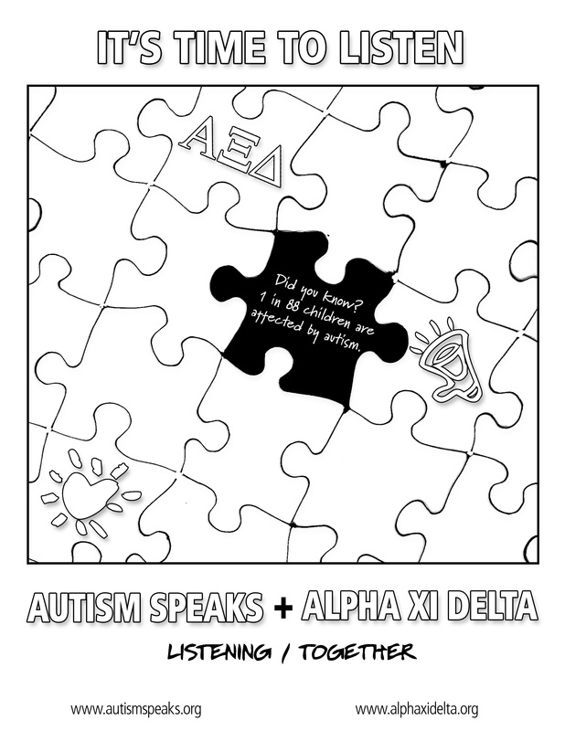 Autism Awareness Coloring Pages Page 1