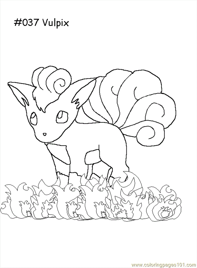 Vulpix Coloring Page - Free Pokemon Coloring Pages ...