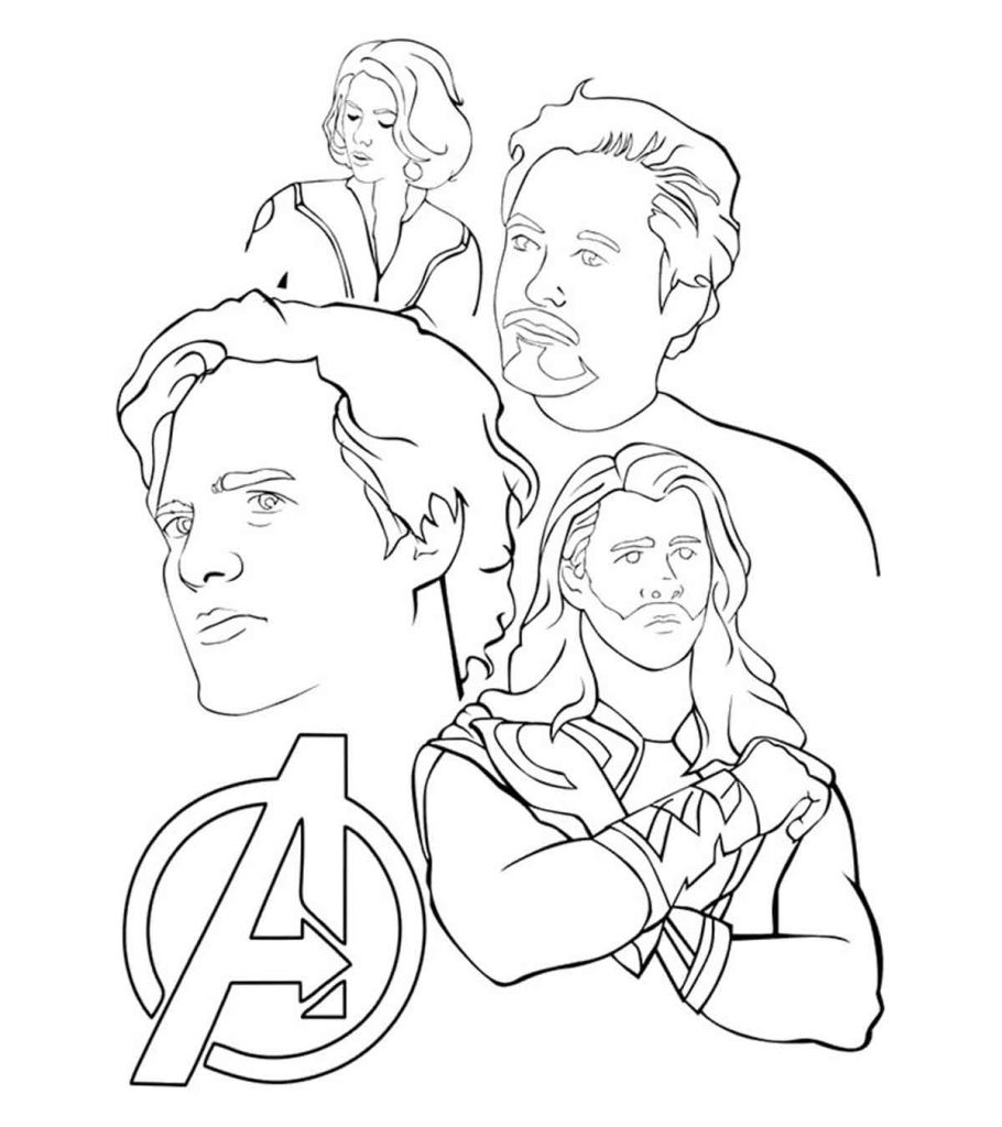30 Wonderful Avengers Coloring Pages For Your Toddler