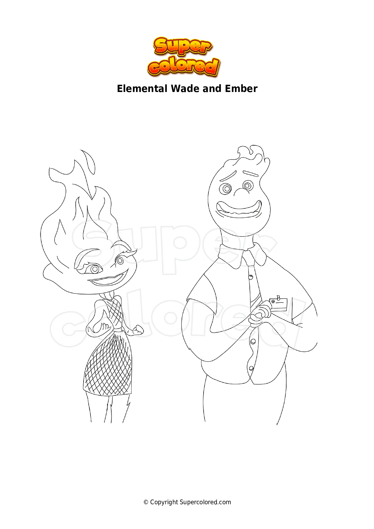 Coloring Pages - Elemental - Supercolored