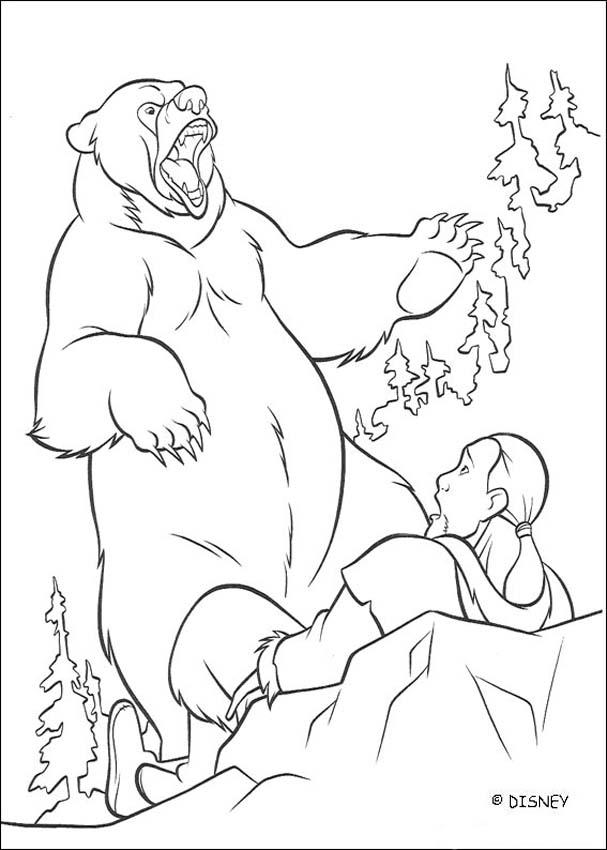 Brother Bear coloring book pages : 44 free Disney printables for ...
