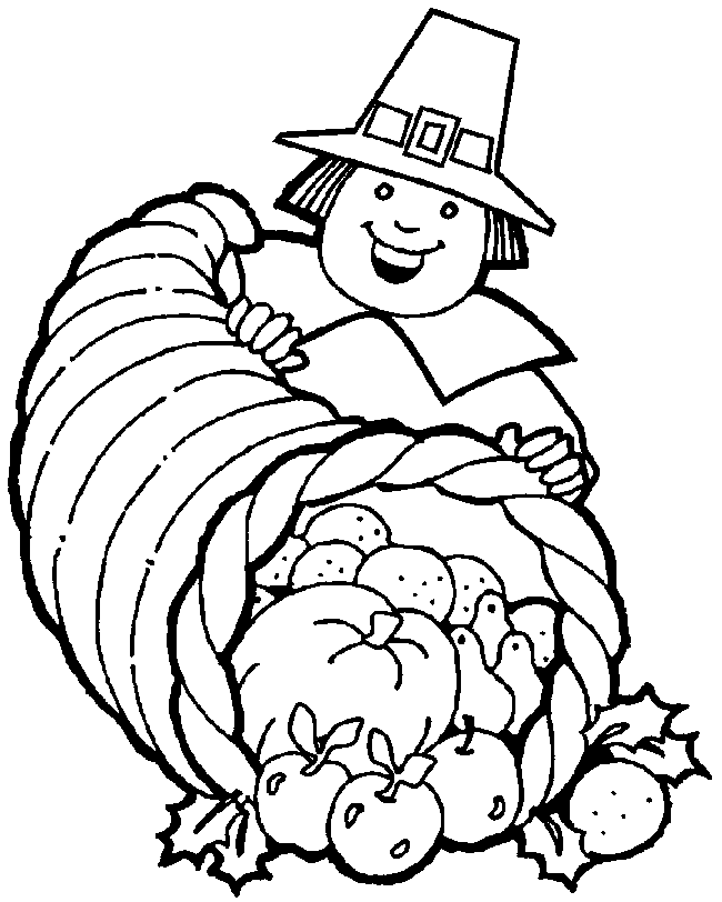 Coloring Pages For Preschoolers Thanksgiving