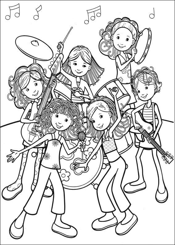 Kids-n-fun | Kleurplaat Groovy Girls Rockband | Music coloring, Coloring  pages, Coloring pages for girls
