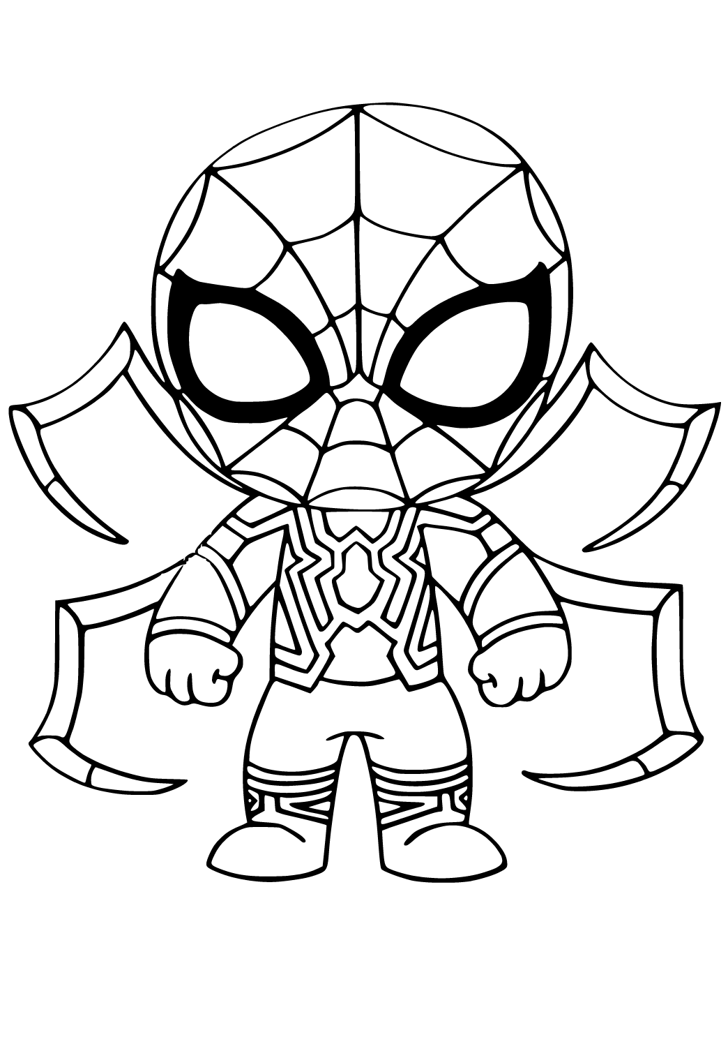 Free Printable Spiderman Baby Coloring Page, Sheet And Picture For Adults  And Kids (Girls And Boys)  - Coloring Home