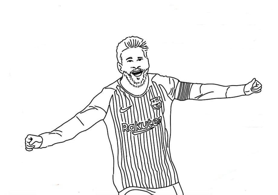 The football player Messi coloring page | Football player messi, Messi, Coloring  pages