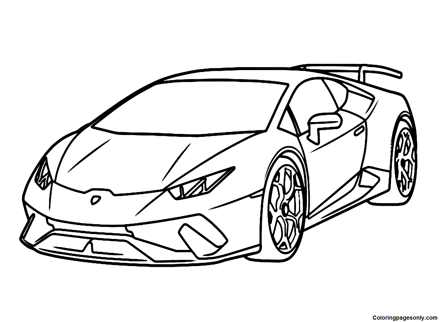 Lamborghini Huracan Car Coloring Pages - Lamborghini Coloring Pages - Coloring  Pages For Kids And Adults