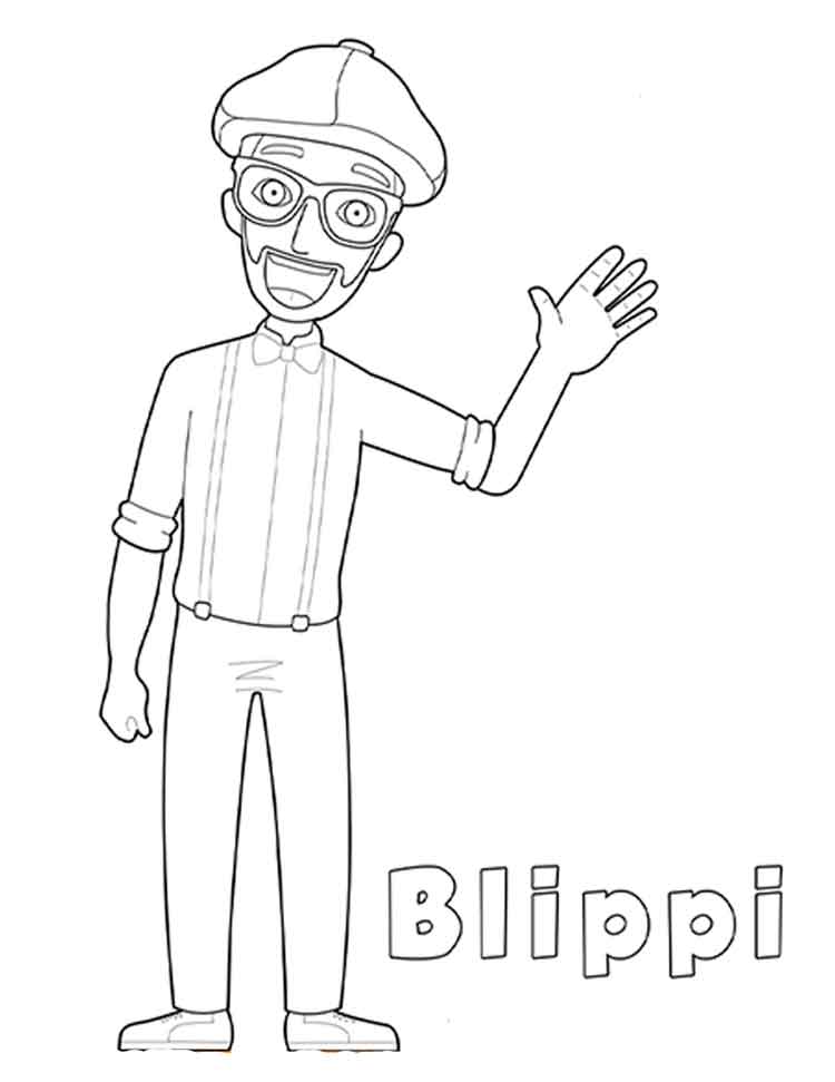 blippi coloring pages printable
