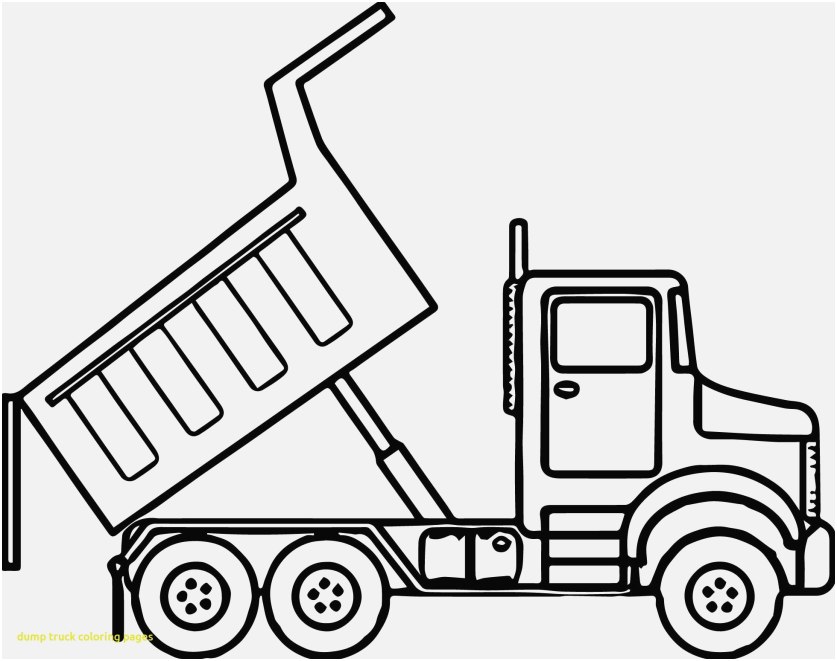 garbage truck coloring page
