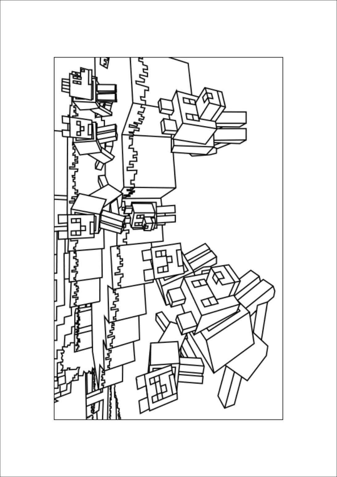 Coloring Pages : Awesome Photos Of Coloring Minecraft Crafted Here ...