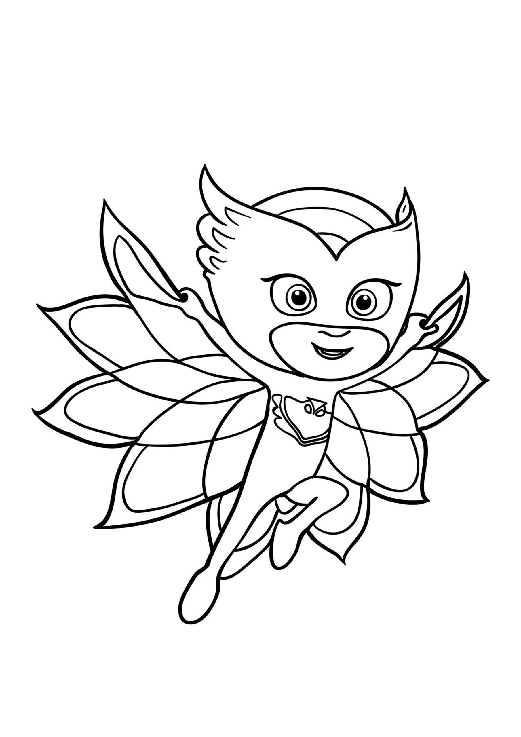 Coloring Pages : Coloring Pj Masks Free To Color For Kids Mask ...