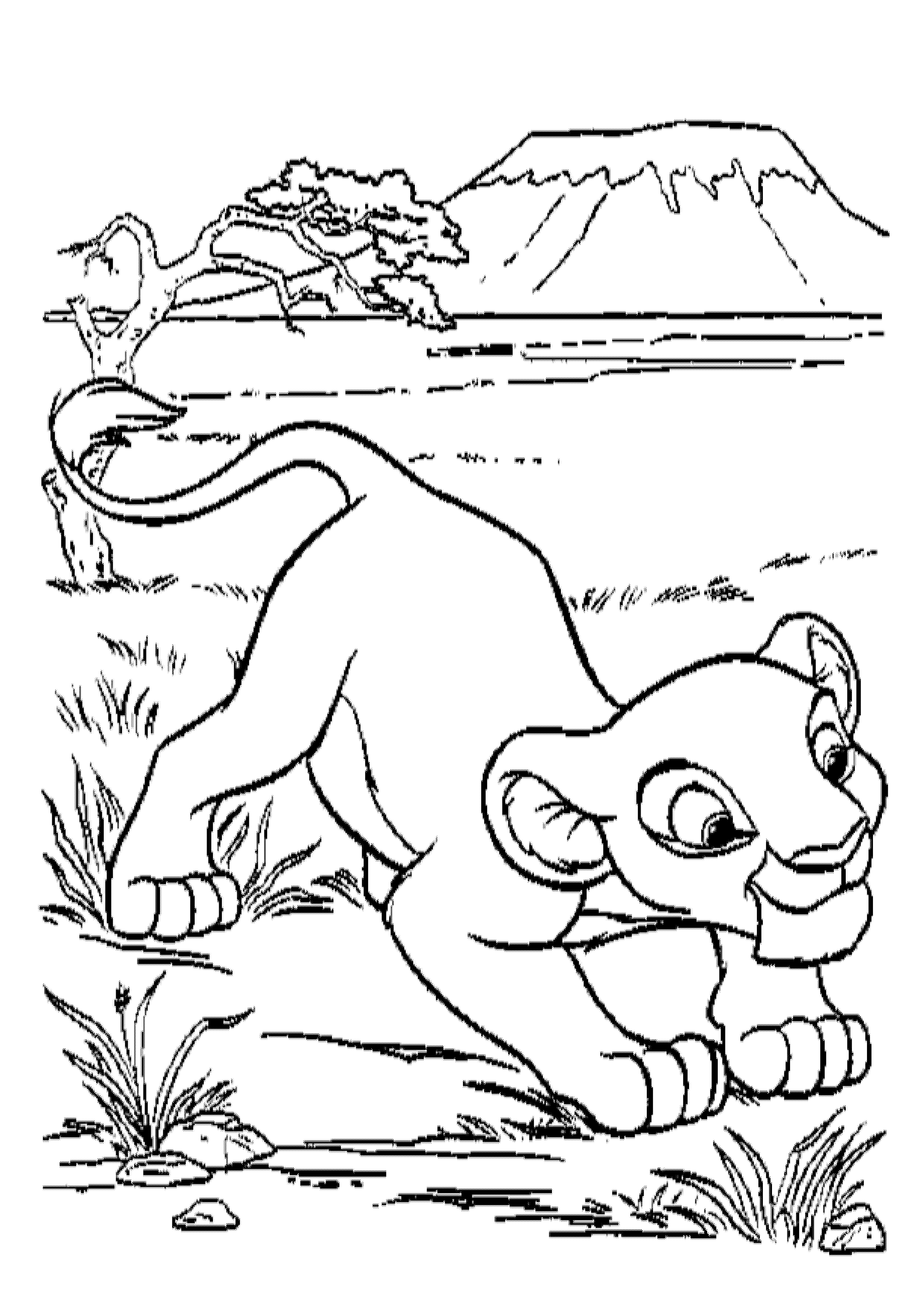 lion king coloring pages - Clip Art Library