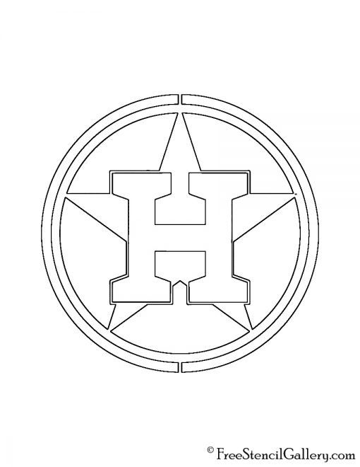 MLB - Houston Astros Logo Stencil ...
