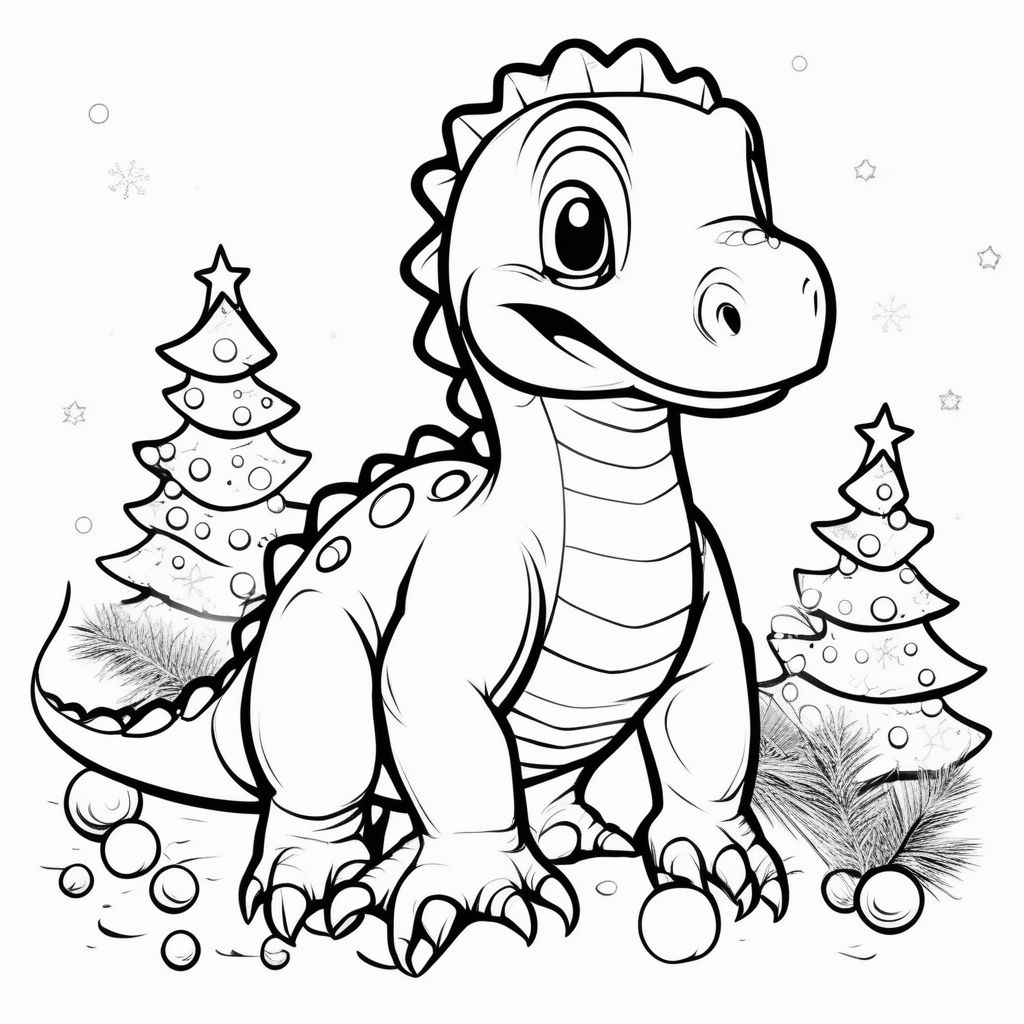 colouring pages for kids dinosaur white ...