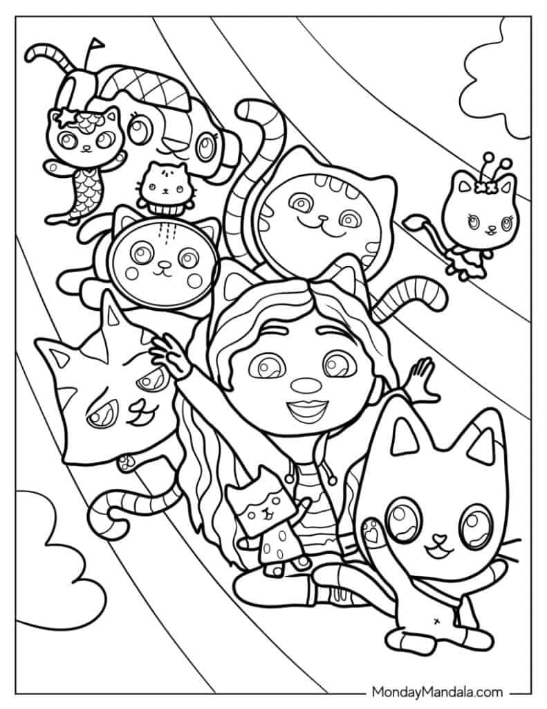 38 Gabby's Dollhouse Coloring Pages ...