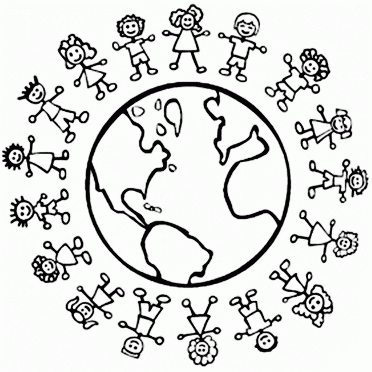multicultural diversity coloring pages - Clip Art Library