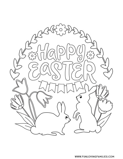 9 Easter Coloring Pages for Kids (Free Printables) - Fun Loving Families