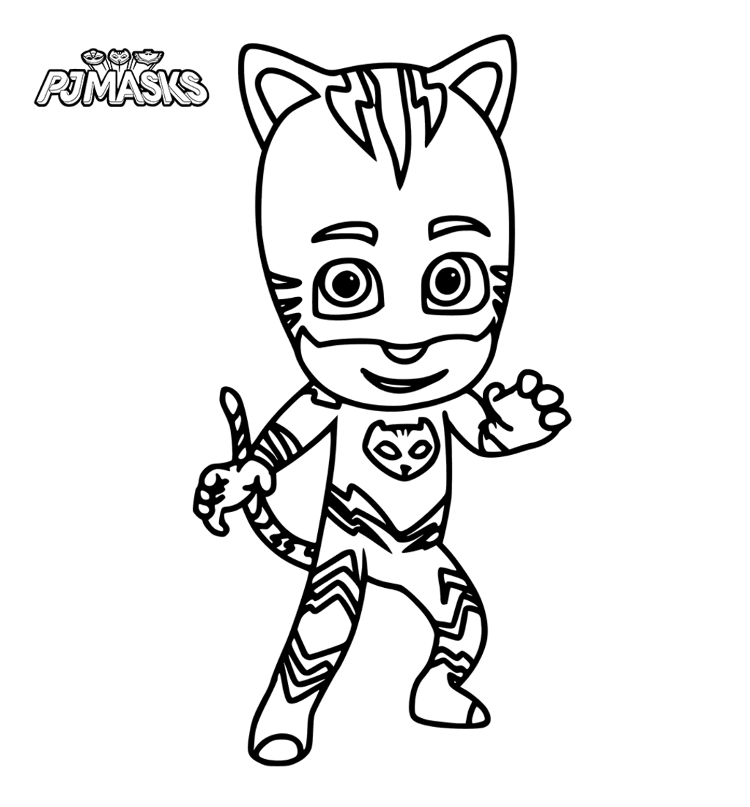 Colour in Catboy from PJ Masks