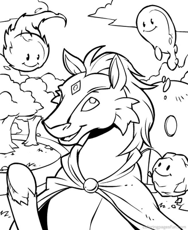 Neopets – Brightvale Coloring Pages 9 | Printables | Pinterest ...