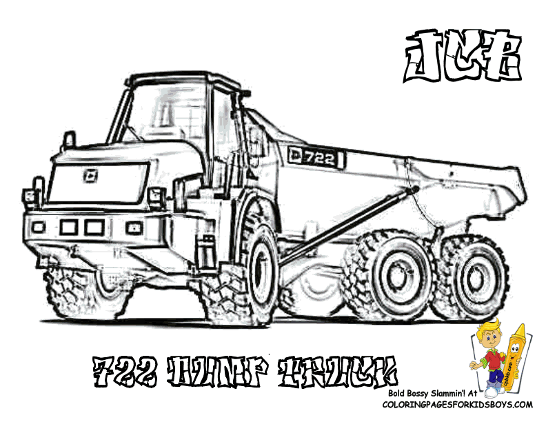 Construction Equipment Coloring Pages. heavy construction ...