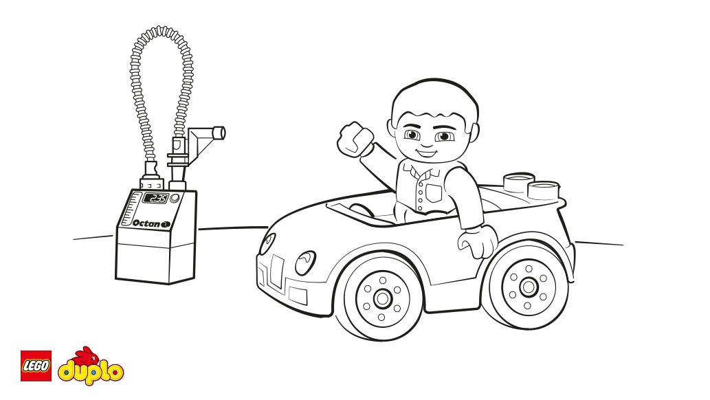 LEGOÂ® DUPLOÂ® Car colouring page - Coloring page - Activities ...